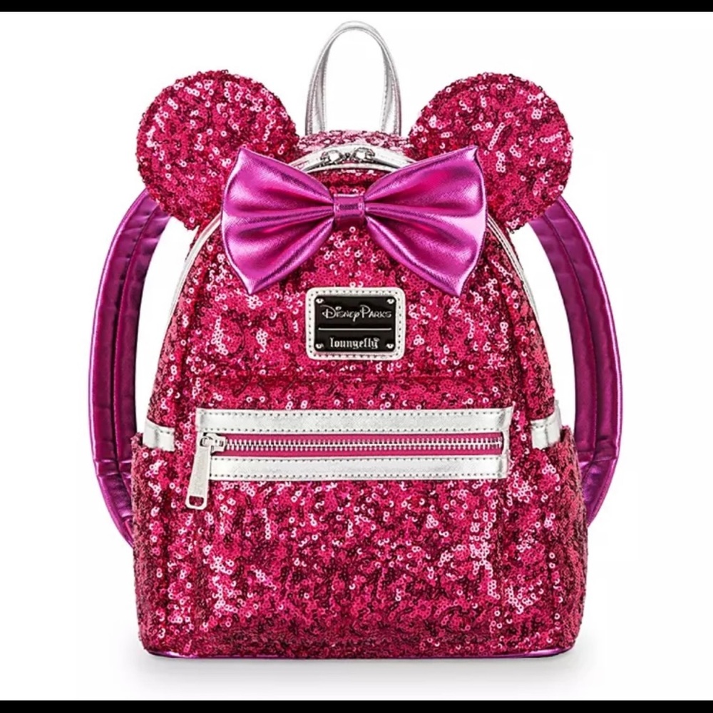 Disney parks lounge fly pink sequence backpack